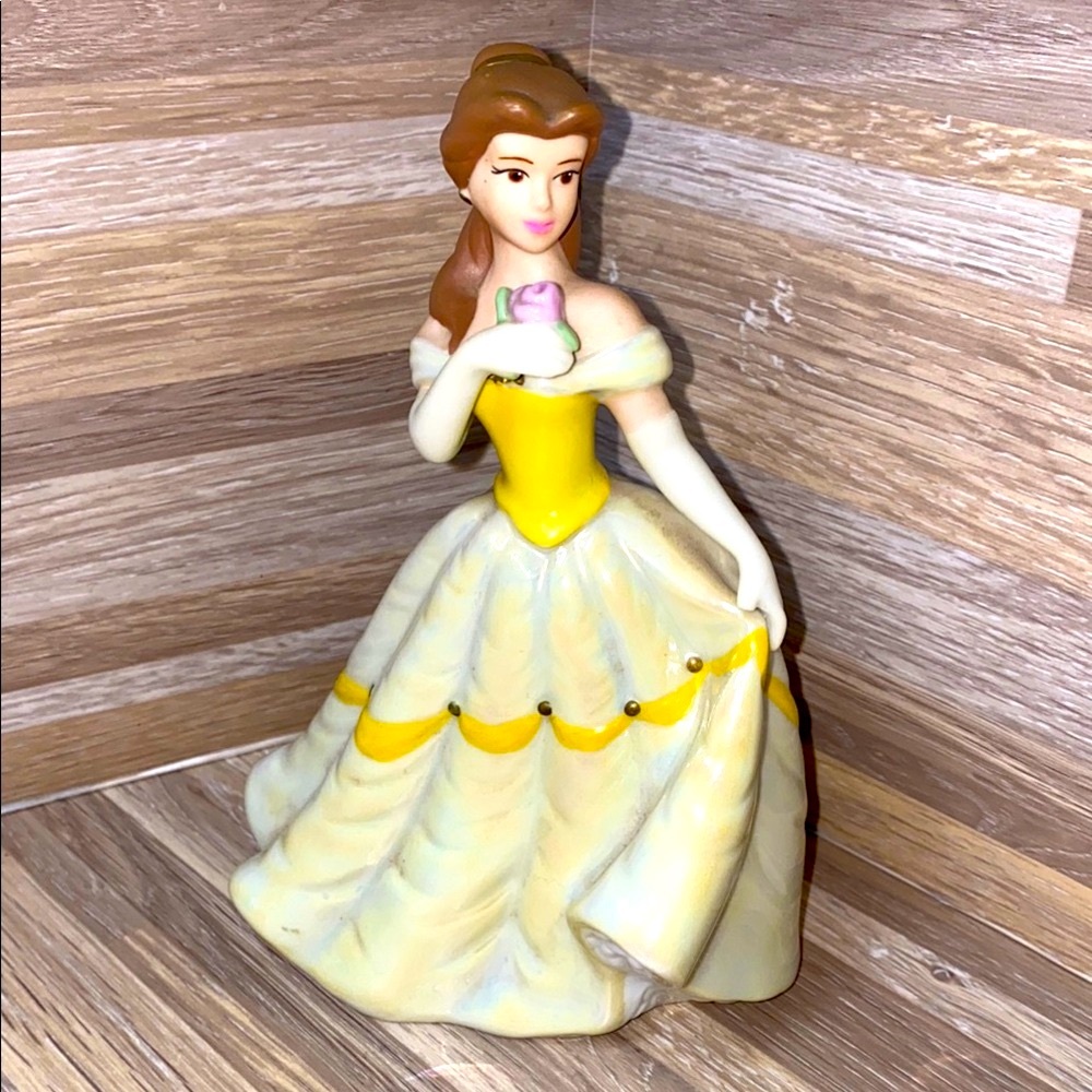 Disney Beauty and the Beast Belle Porcelain figurine with diamond hair crown AP
